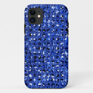 Blue Sequin Effect Phone Cases