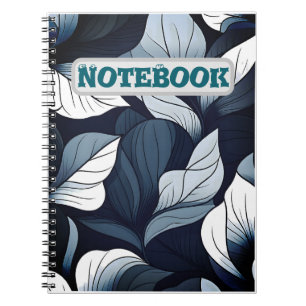 Blue Serenity Leaf Notebook