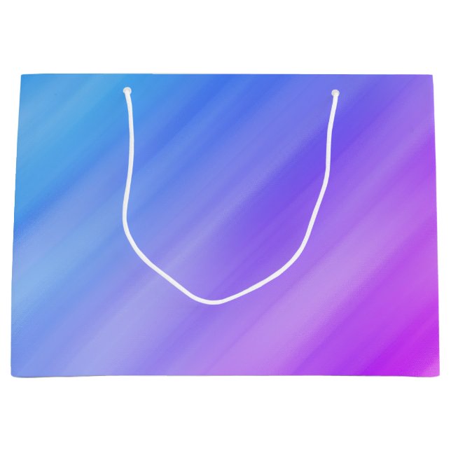 Blue Shade Abstract Large Gift Bag (Front)