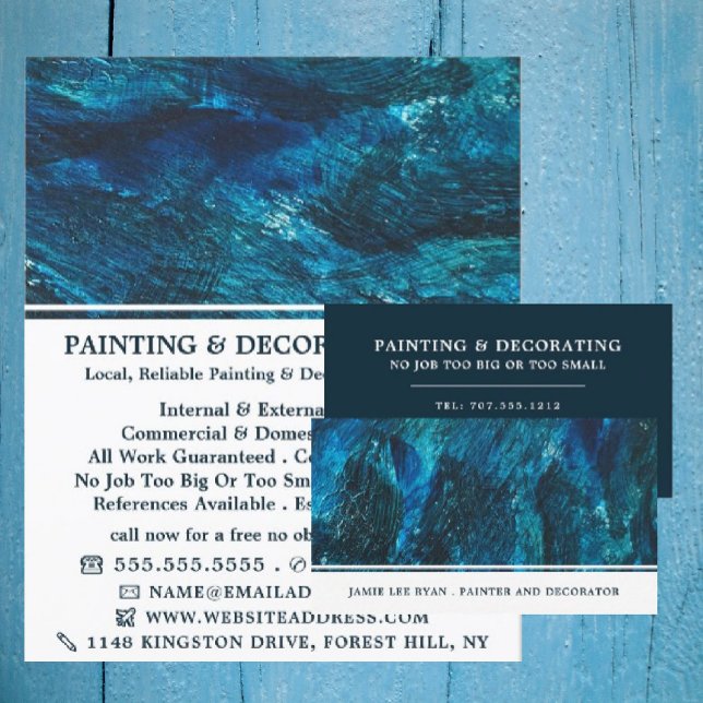 Blue Shade, Painter & Decorator Business Card (Creator Uploaded)