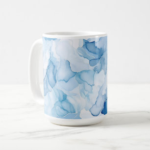 Blue Shades Abstract Coffee Mug