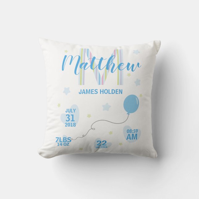 Blue Shades Newborn Design Cushion (Front)