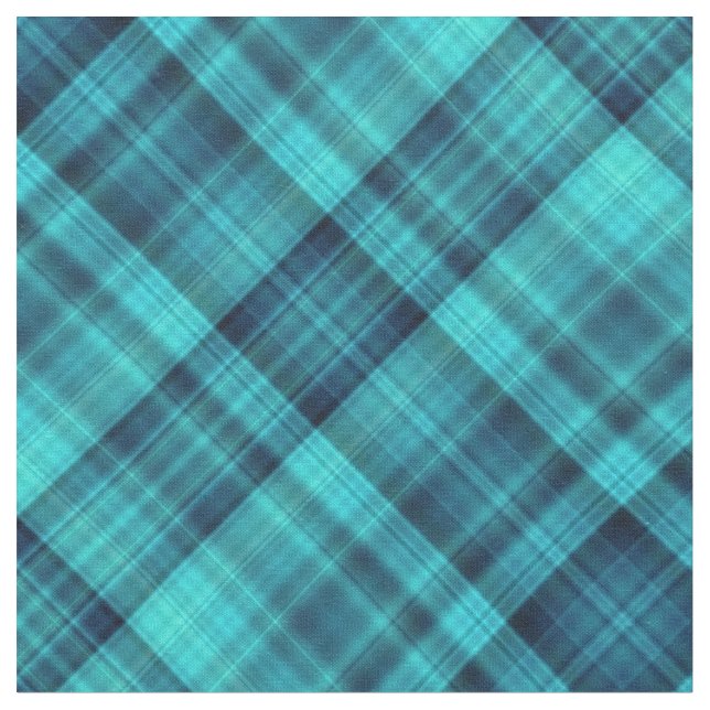 Blue shades tartan fabric (Close Up)