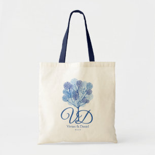 Blue ShadesTree in Different Design Tote Bag