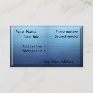 Blue Shading Business Card
