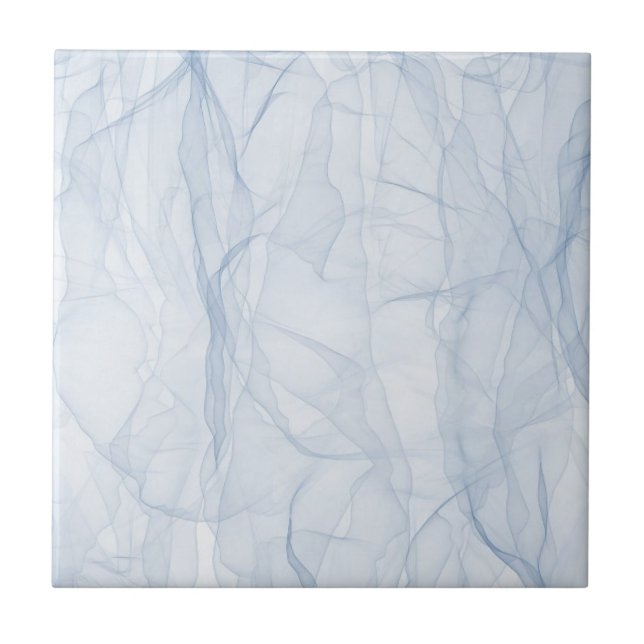 Blue Shadow Pattern Ceramic Tile (Front)