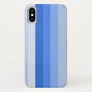 Blue shadow stripes iPhone x case