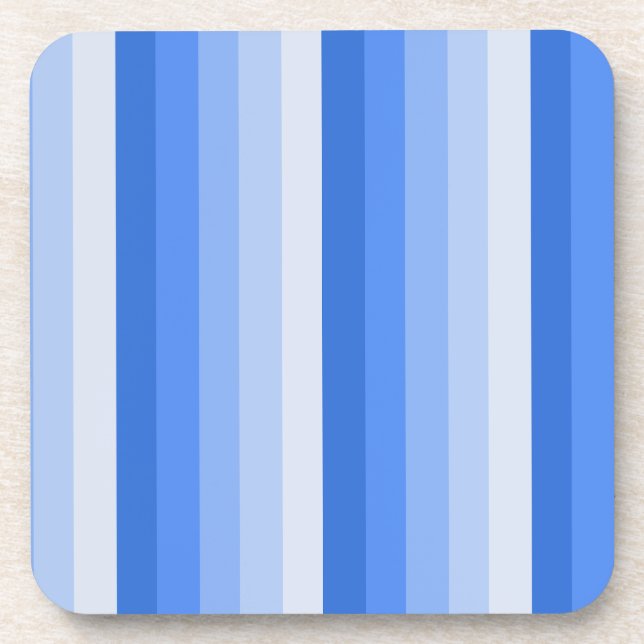 Blue shadow stripes coaster (Front)