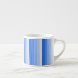 Blue shadow stripes espresso cup