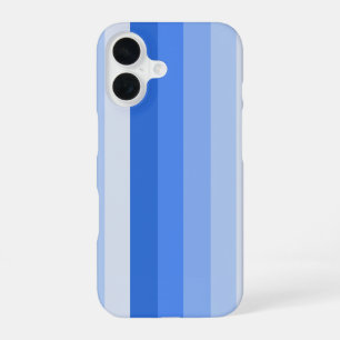 Blue shadow stripes iPhone 16 case