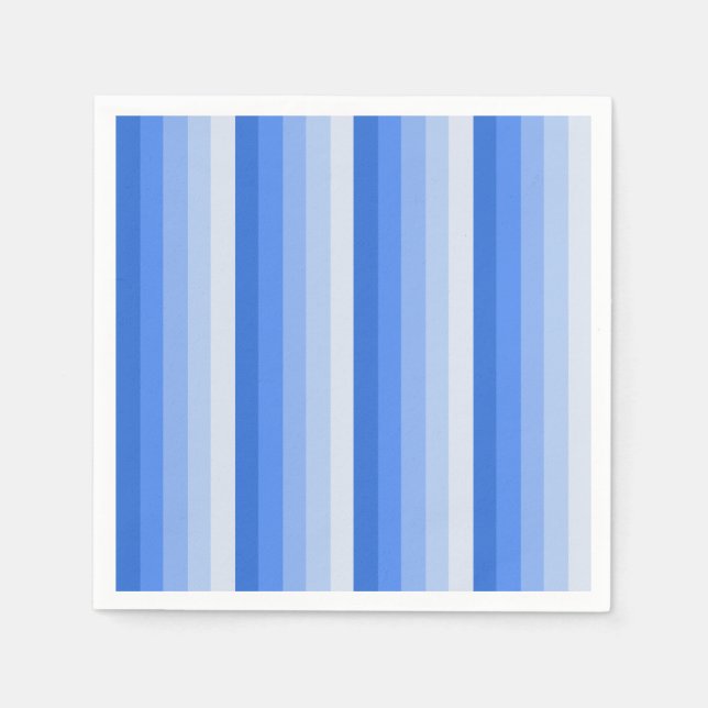 Blue shadow stripes napkin (Front)
