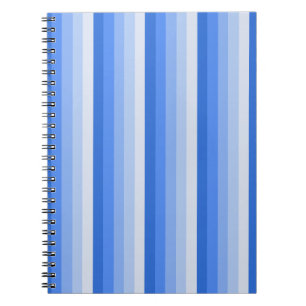 Blue shadow stripes notebook
