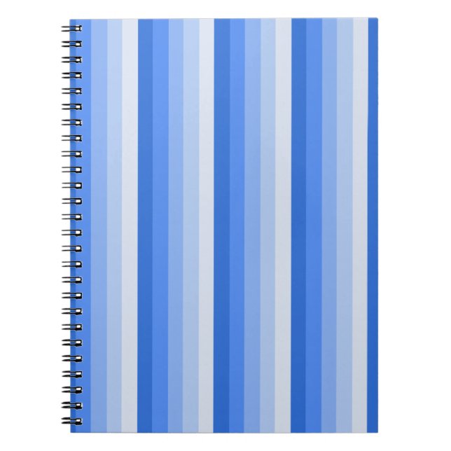 Blue shadow stripes notebook (Front)