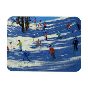 Blue shadows Morzine Magnet