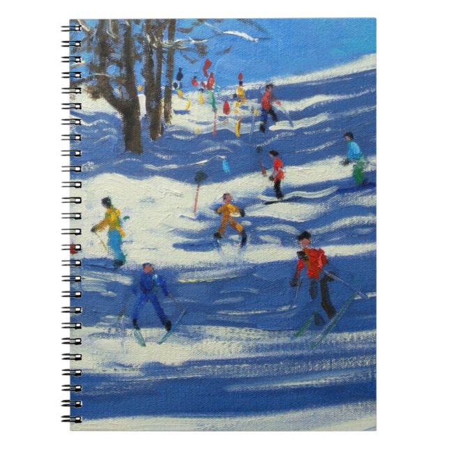 Blue shadows Morzine Notebook (Front)