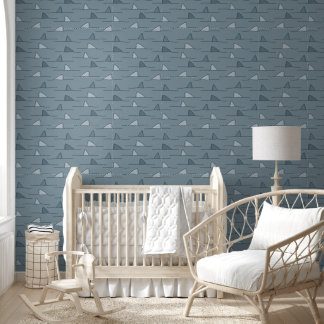 Blue Shark Fin Kids Wallpaper