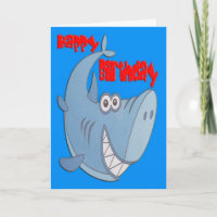 Blue Shark Happy Birthday