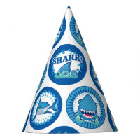 Blue Shark Pattern - Cute Boys Shark Attack