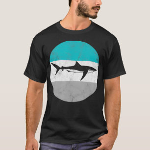 Blue Shark Retro Gift For Men or Boys T-Shirt