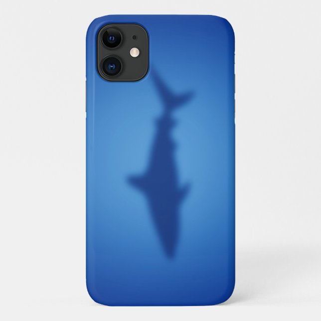 Blue shark silhouette Case-Mate iPhone case (Back)