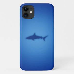 Blue shark silhouette iPhone 11 case