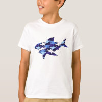 Blue Sharks Camouflage Pattern