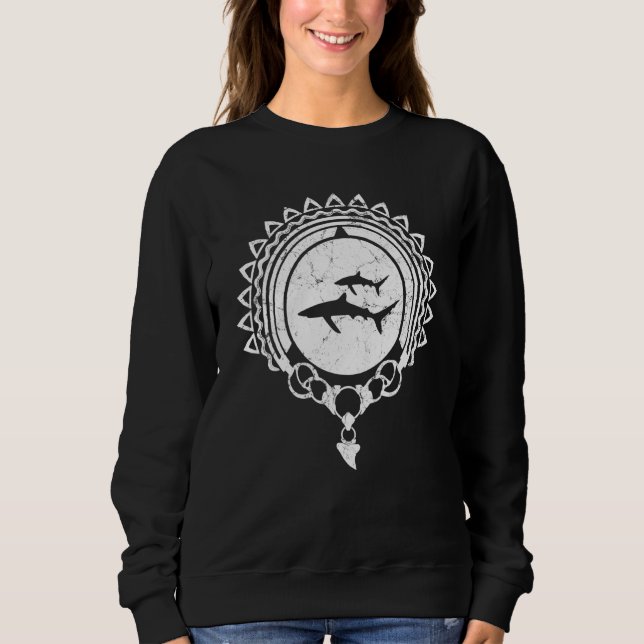 Blue Sharks Samoa Polynesia Sweatshirt (Front)