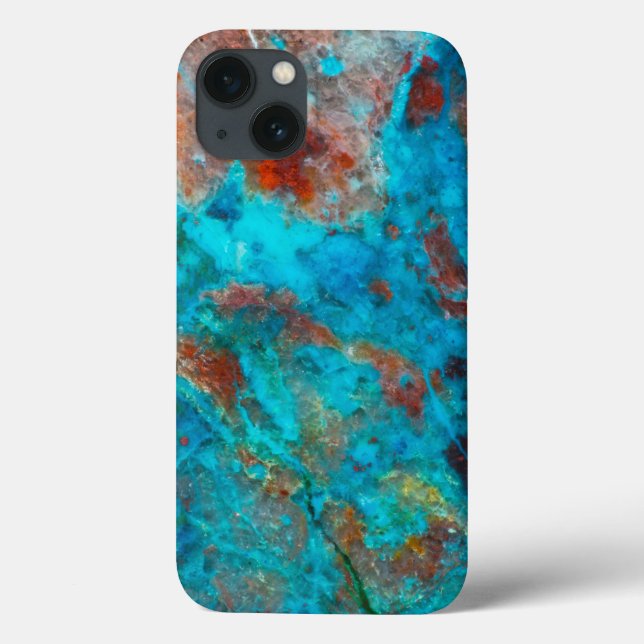 Blue Shattuckite Case-Mate iPhone Case (Back)