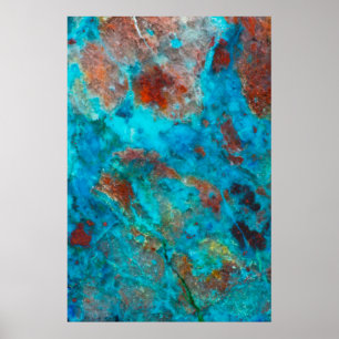 Blue Shattuckite Poster