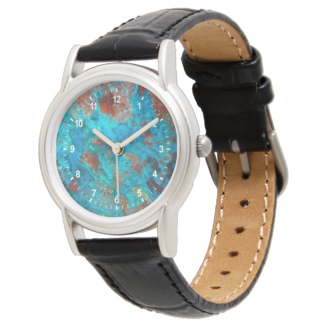 Blue Shattuckite Watch (Angled)