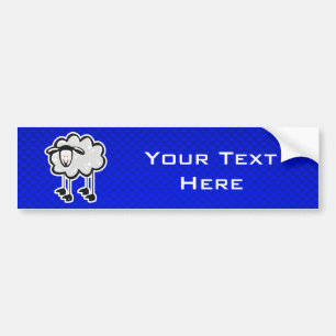 Blue Sheep Bumper Sticker