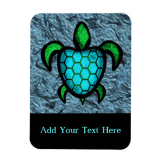 Blue Shell Turtle Customisable  Flexi Magnet