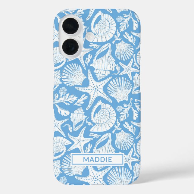 Blue Shells Personalised Case-Mate iPhone Case (Back)