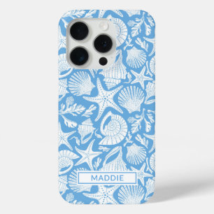 Blue Shells Personalised iPhone 15 Pro Case