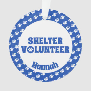 Blue Shelter Volunteer Ornament
