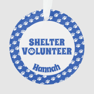 Blue Shelter Volunteer Ornament