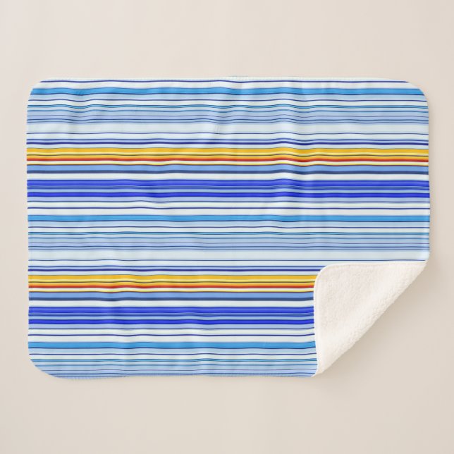 Blue Sherpa Blanket (Front (Horizontal))