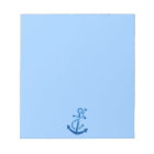 Blue Ship's Anchor Nautical Marine Themed