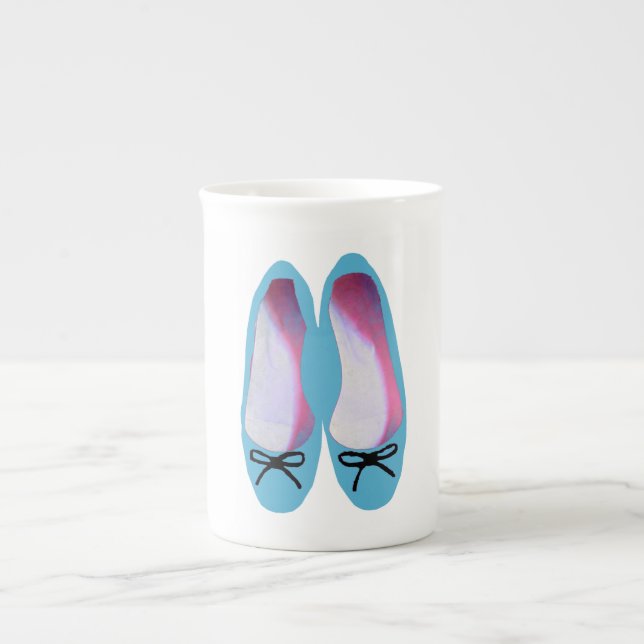 Blue Shoes Bone China Mug (Front)