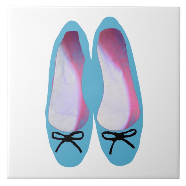 Blue Shoes Ceramic Tile (Front)