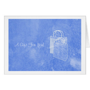 Blue Shopping Spree Money Enclosed