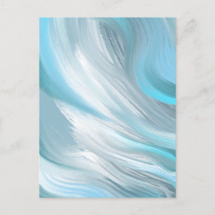 blue shy modern decoration postcard