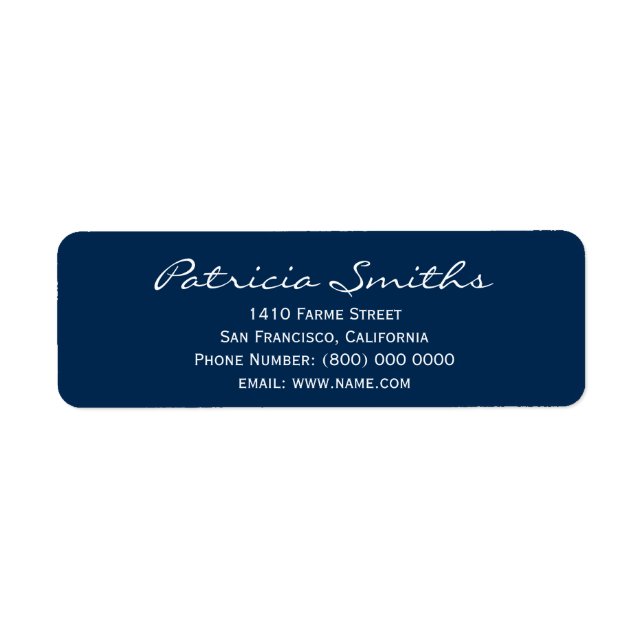 blue signature return address label (Front)