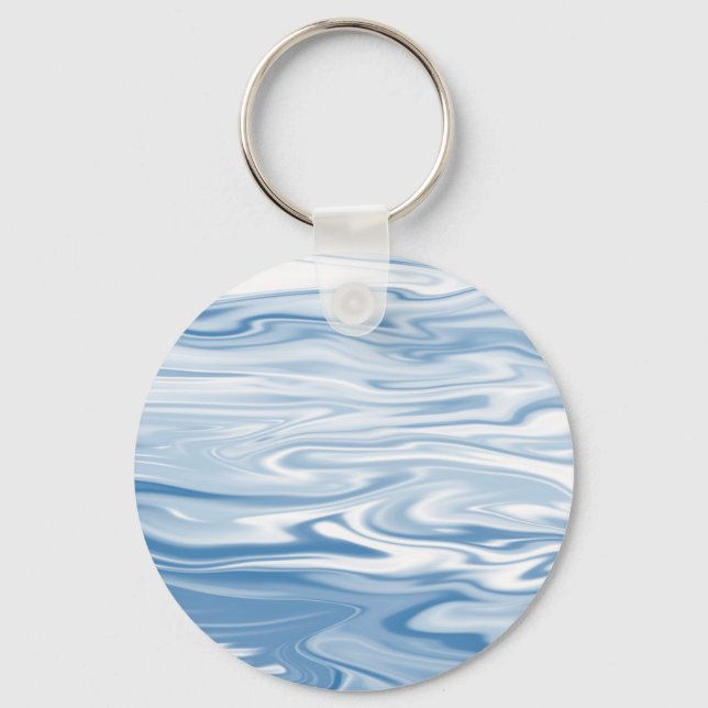 Blue Silk Key Ring (Front)