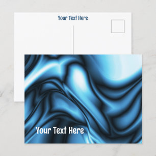 Blue Silk Postcard