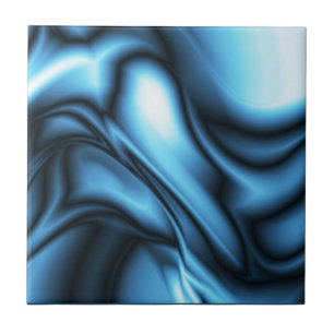 Blue Silk wave Ceramic Tile