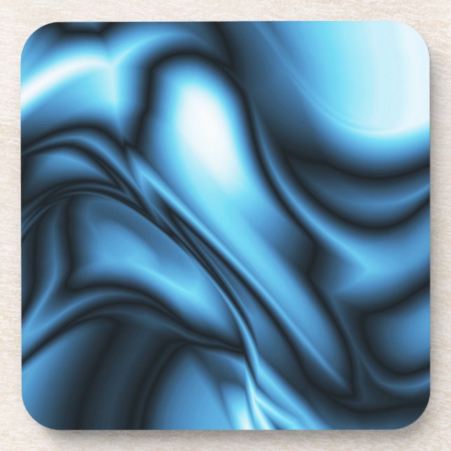 Blue Silk wave Coaster (Front)
