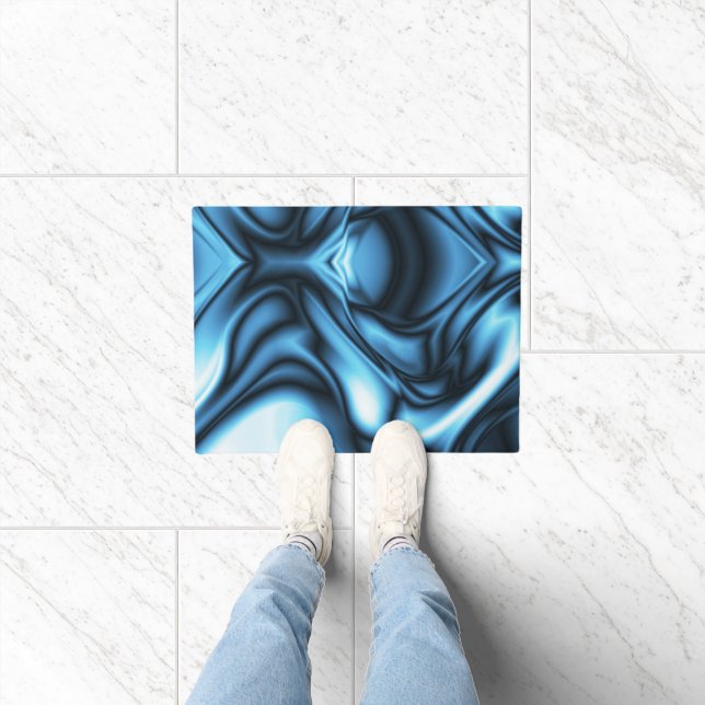 Blue Silk wave Doormat (Indoor)