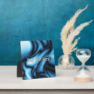Blue Silk wave Plaque