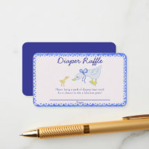 Blue Silly Goose Baby Shower Diaper Raffle